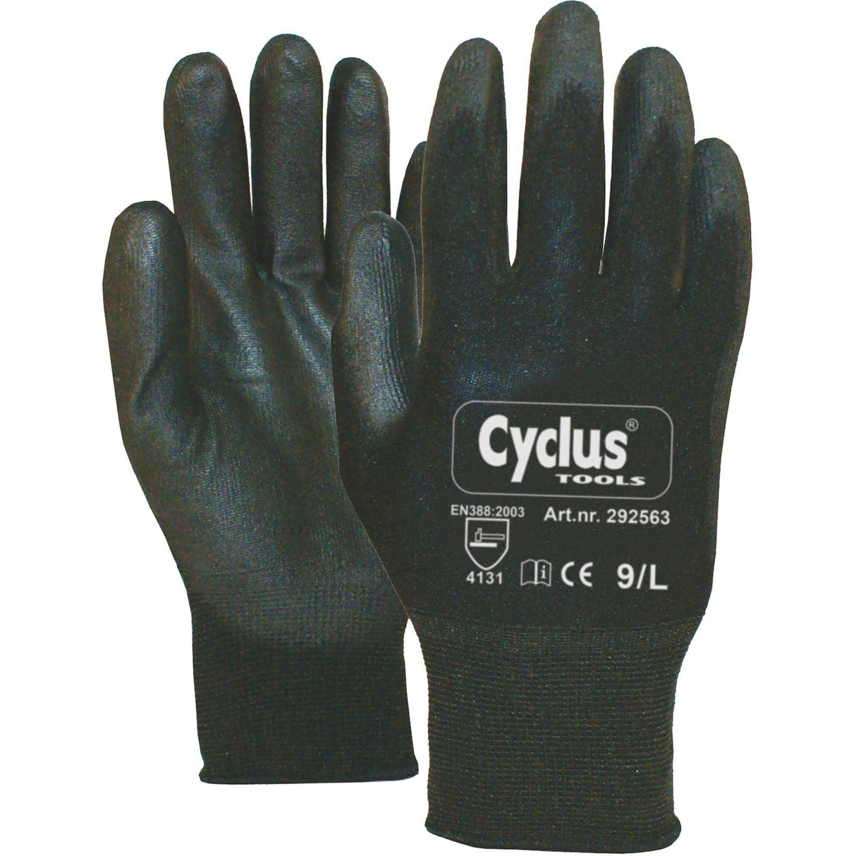 Cycplus Werkhandschoenen Pu-Flex L (9) Zwart