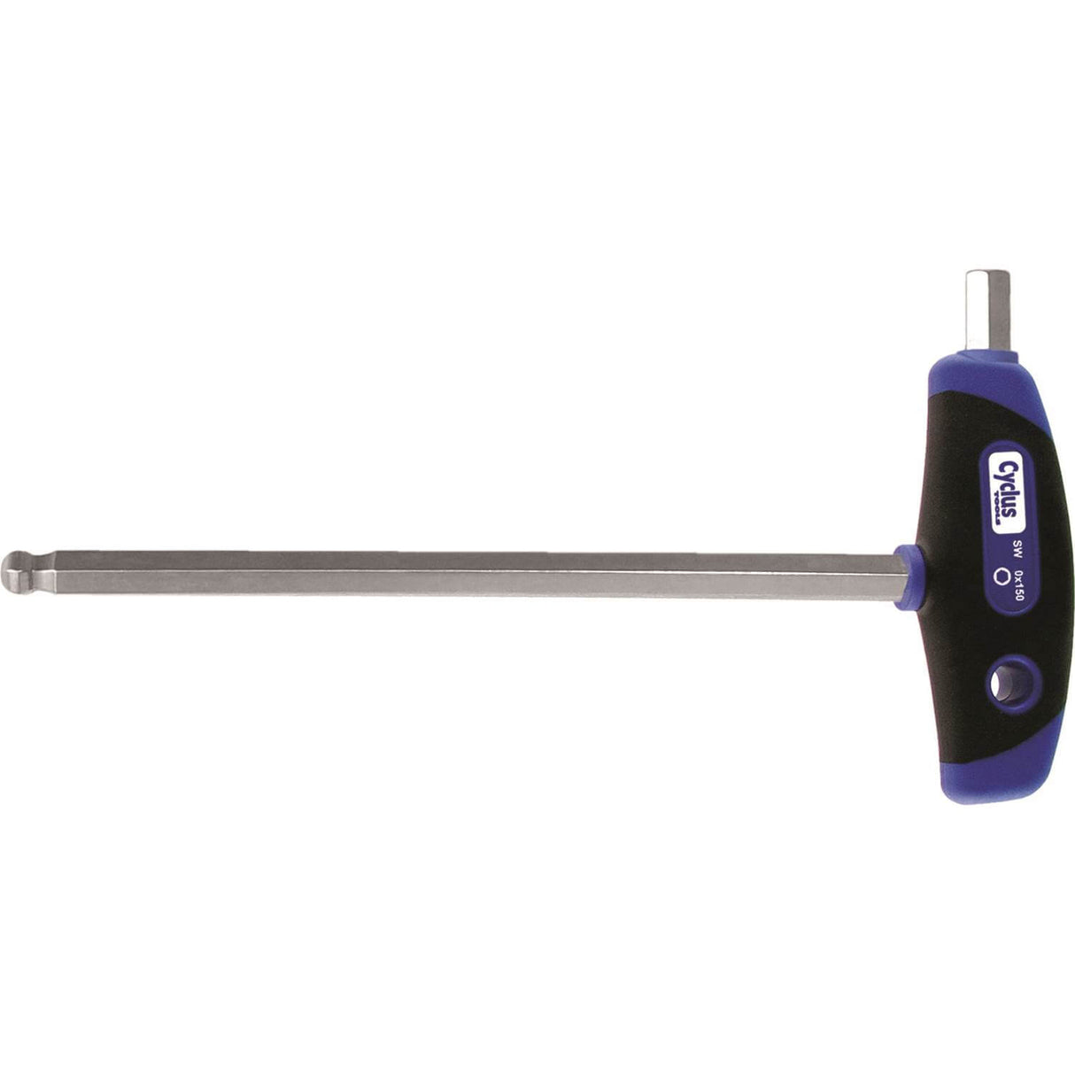 Cycplus t-greep kogelkop inbussleutel 2mm 100mm lang cyclus 720610
