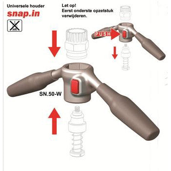 Cycplus snap-in sn-50-w houder voor snap-in systeem cyclus 7202750