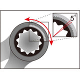 Steek- Ring- Ratelsleutelset 8-15mm - Zwart