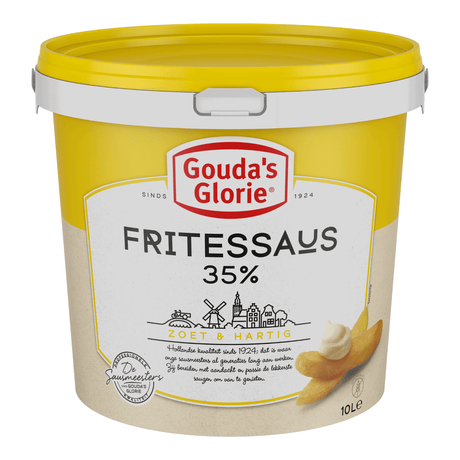 Gouda's glorie fritessaus geel 35% (10 liter)