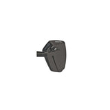 Ergotec spiegel m-77 korte arm 120 x 80-55 mm aluminium - zwart gezandstraald (k approved)