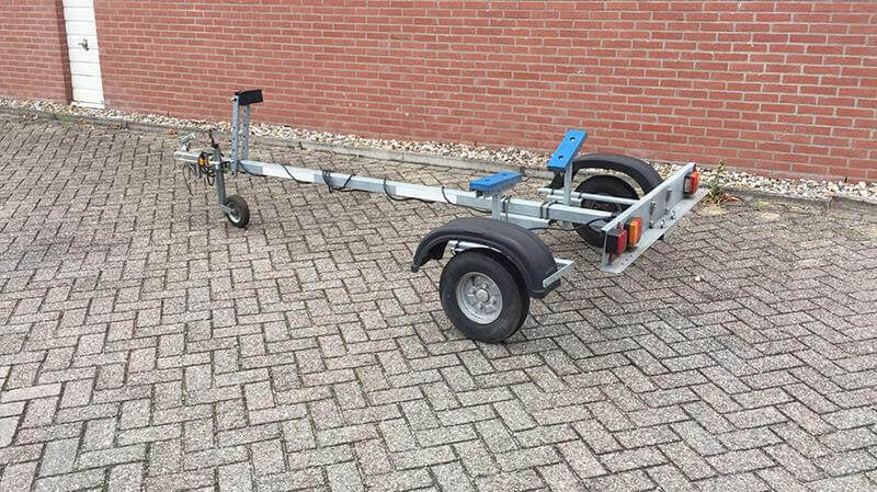 Polyurethaan boottrailer kussen 300x100mm blauw