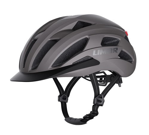 Limar helm action urban l 57-61 mat grijs met led