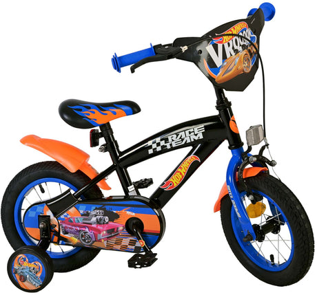 Mattel Kinderfiets Jongens 12 inch Zwart Oranje Blauw