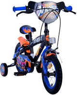 Hot Wheels Kinderfiets Jongens 12 inch Zwart Oranje Blauw Twee handremmen