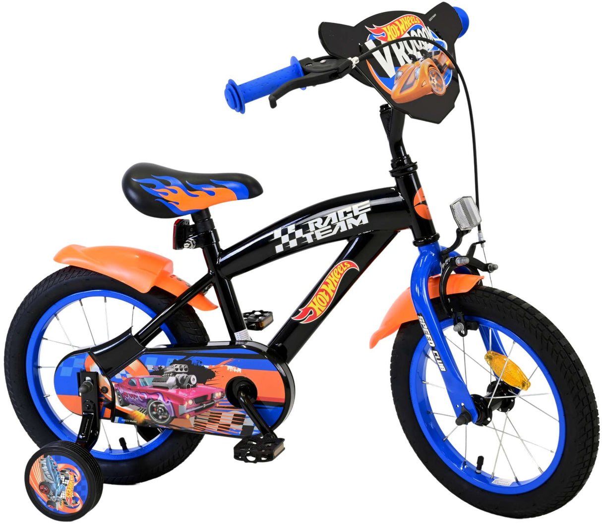 Hot Wheels Kinderfiets Jongens 14 inch Zwart Oranje Blauw