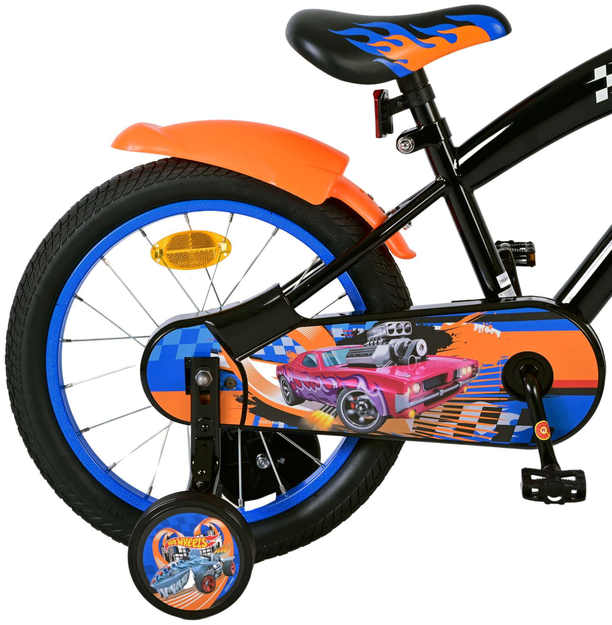 Hot Wheels Hot wheels 16 inch fiets zwart oranje blauw 31656