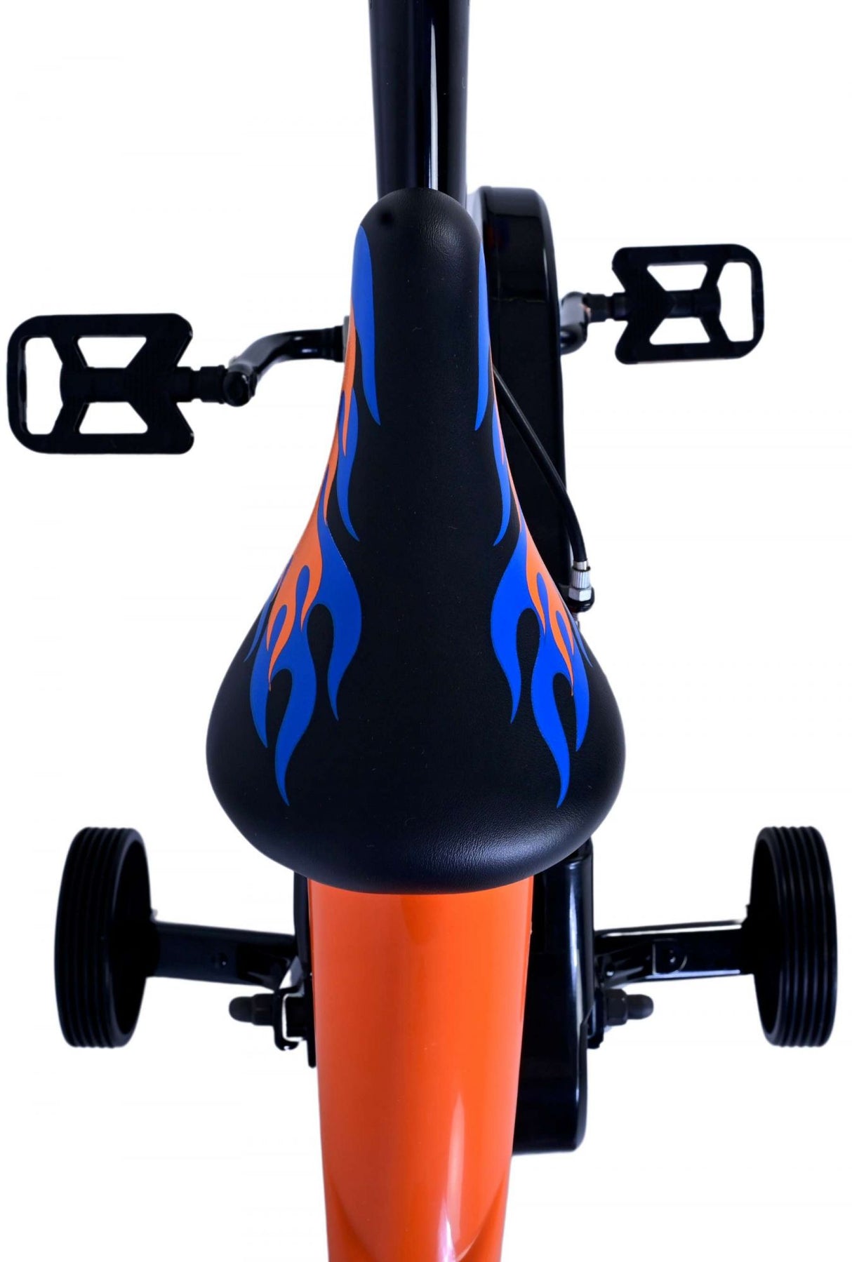 Hot Wheels Kinderfiets Jongens 16 inch Zwart Oranje Blauw Twee handremmen