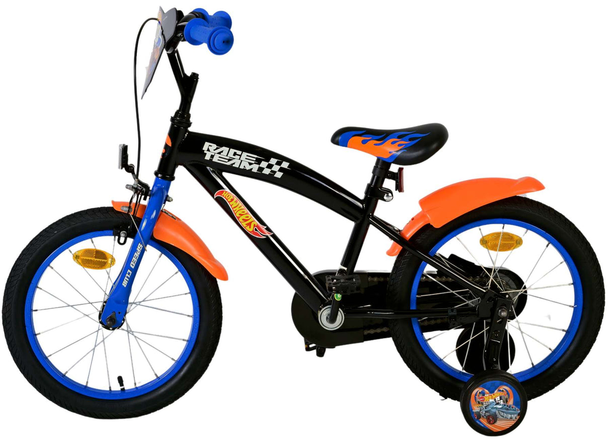 Hot Wheels Hot wheels 16 inch fiets zwart oranje blauw 31656