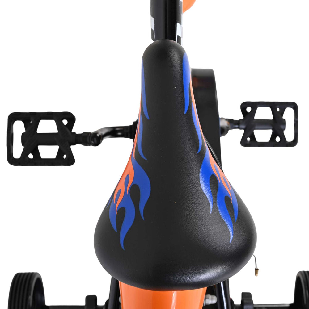 Heiße räder hot wheels kinderfiets - jongens - 14 inch - zwart - twee handremmen