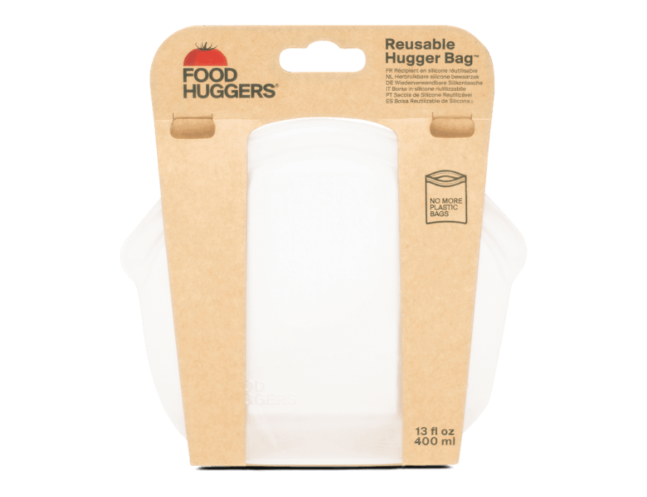 Food Huggers Herbruikbare Bewaarzak 400ml Clear