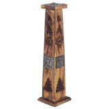 Mangohout toren olifant wierookhouder