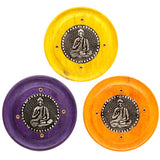 Mangohout boeddha rond wierookhouder