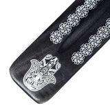 Mangohout hamsa hand wierookhouder
