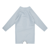Blue stripes | blauw wit uv zwempak jongens