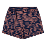 Vibrant stripes | blauw oranje uv zwembroek jongen