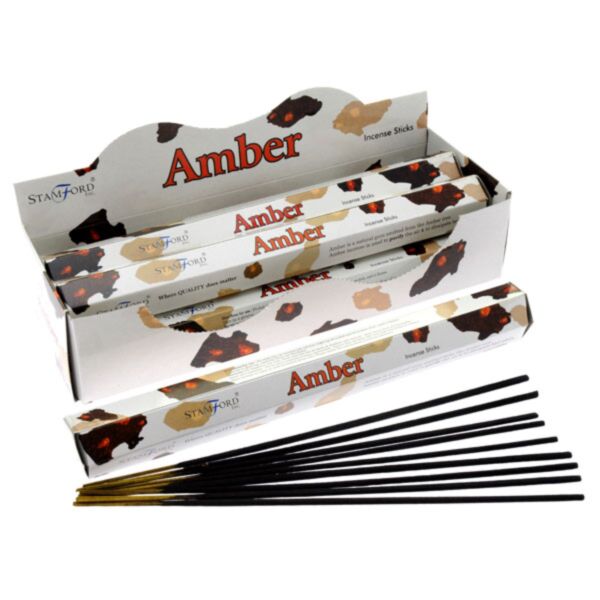 37111 amber - stamford premium hex wierook stokjes
