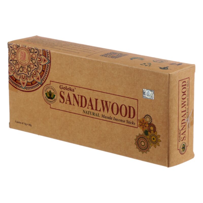 Sandelhout - goloka organika wierook stokjes