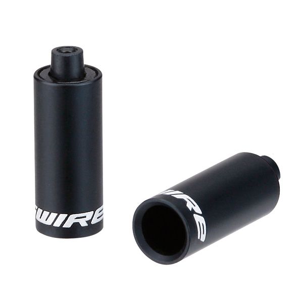 Jagwire end caps hooded - 4,5mm shift (braided) - alloy (30pcs) - black