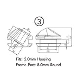 Jagwire frame plug pack - shimano di2 (2mm frame) (10pcs)
