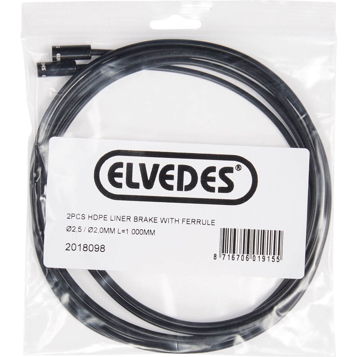 Elvedes liner rem 2,5 2mm (2) 1000mm hdpe+hoedje 2018098