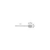 Elvedes schakel binnenk 2250mm RVS N-nip. 6472RVS-SHIM-49-SL