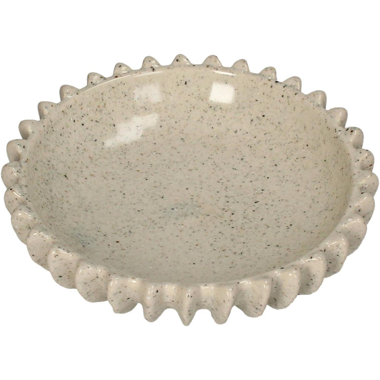 Kersten schaal keramiek beige 20x20x5.5cm