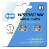 KMC Schakel WideKMC MissingLink Z1eHX NR EPT - Fietskettingslot, 2m, zwart