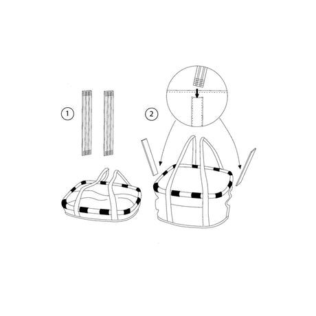 Klickfix reisenthel mandtas 15l zebra