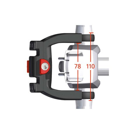 NewLooxs stuurhouder KlickFix E-bike Ø22-26mm klemmen + slot