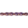 Kmc x12 ti-n waxed chain 1 2 x 11 128 126gl blue