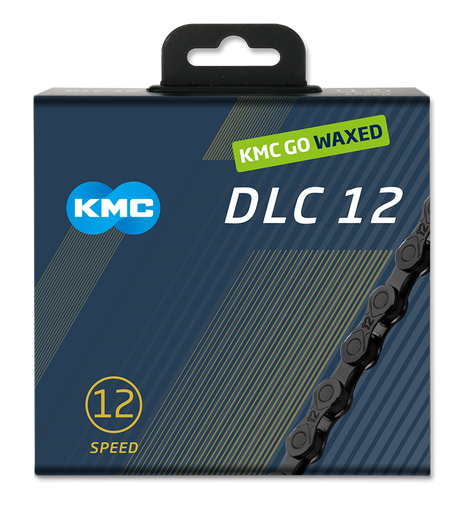 Kmc ketting dlc12 12v 126l waxed zwart