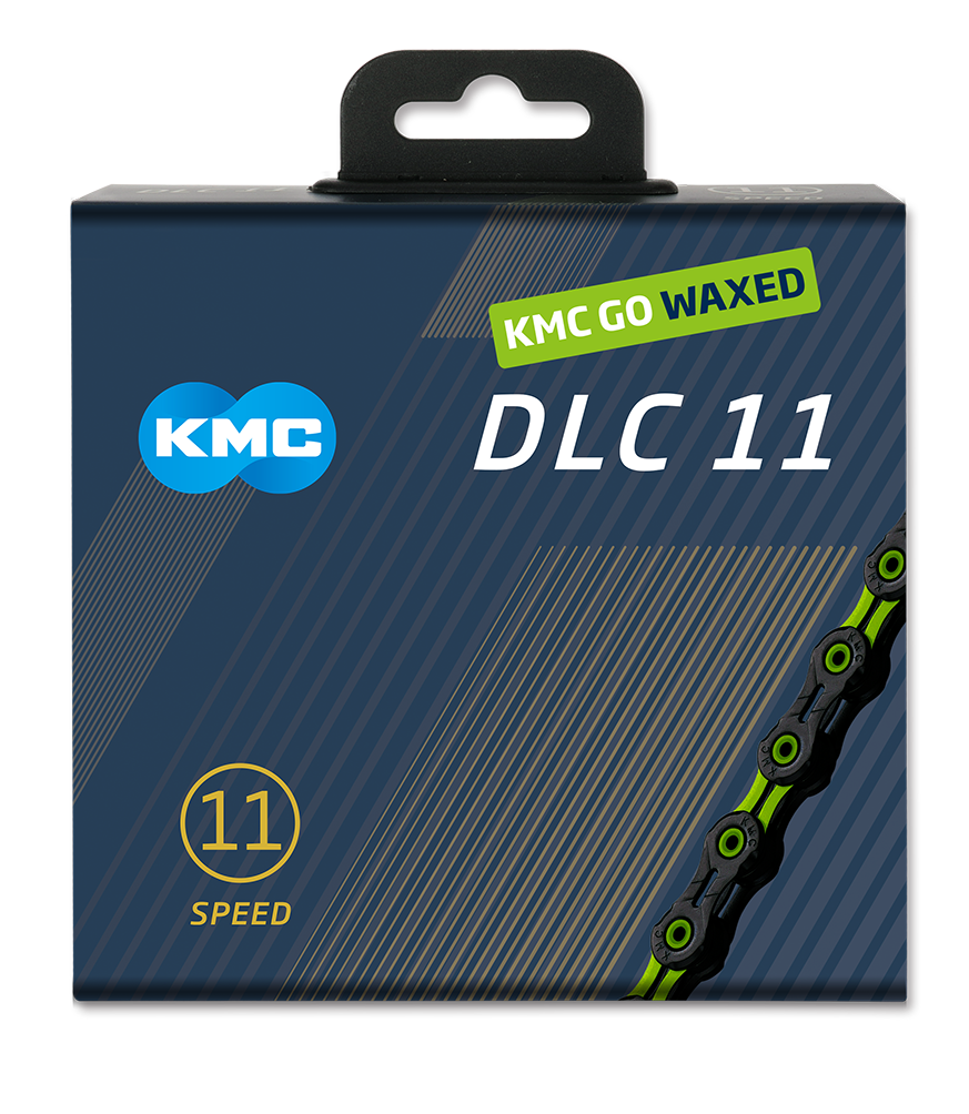 Kmc ketting dlc11 black green 118s waxed