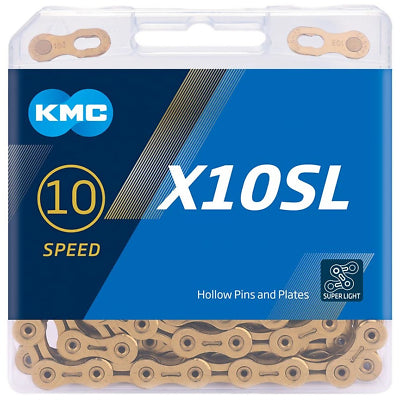 KMC X10SL-Ti-N Goud Super Light 114schakels (5.88mm)