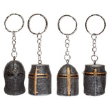 Middeleeuwse ridder helm sleutelhanger