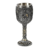 Decoratieve middeleeuwse ridder kasteel kelk