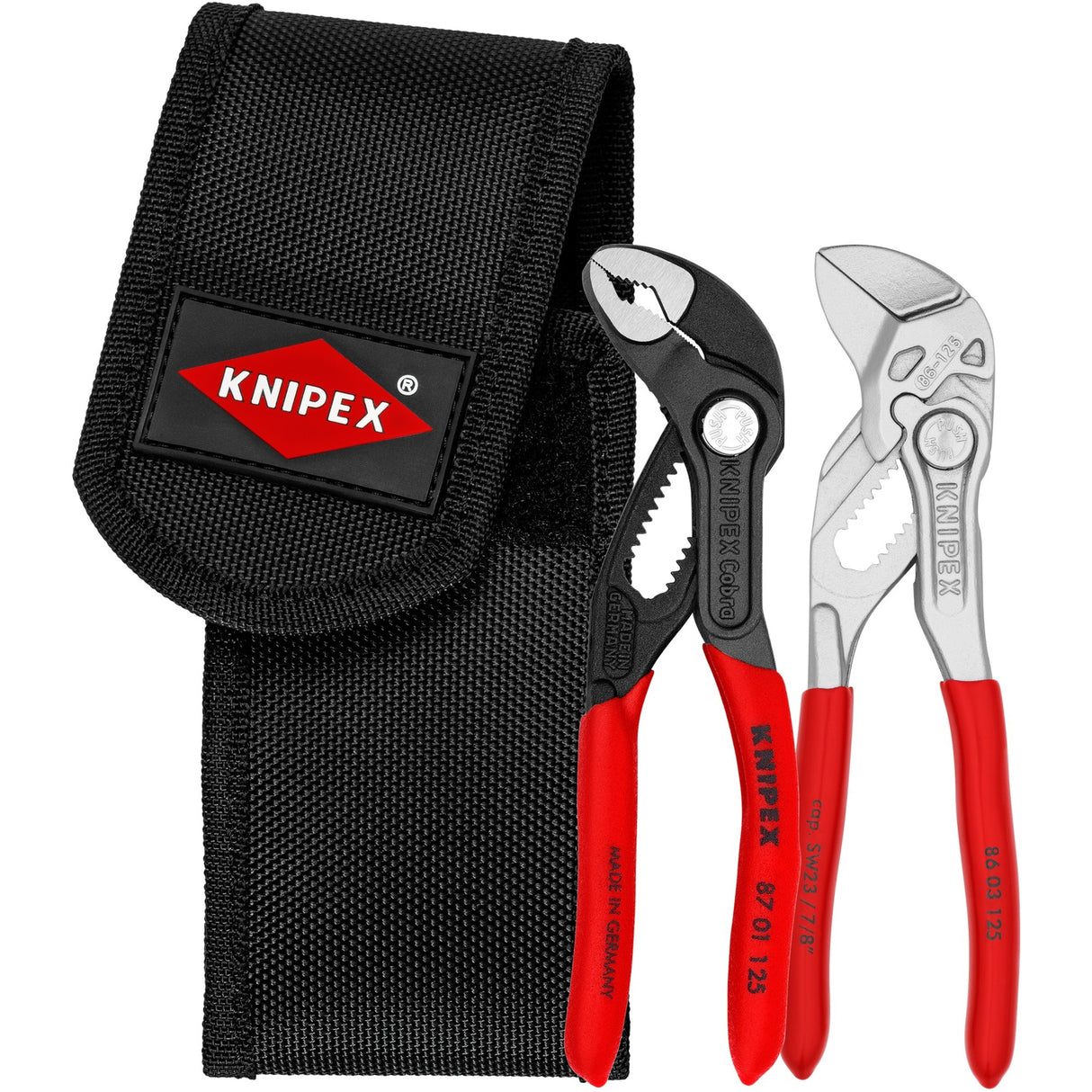 KNIPEX Mini-tangenset in gereedschapsriem