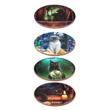 Lisa parker magische kat set 4 onderzetters