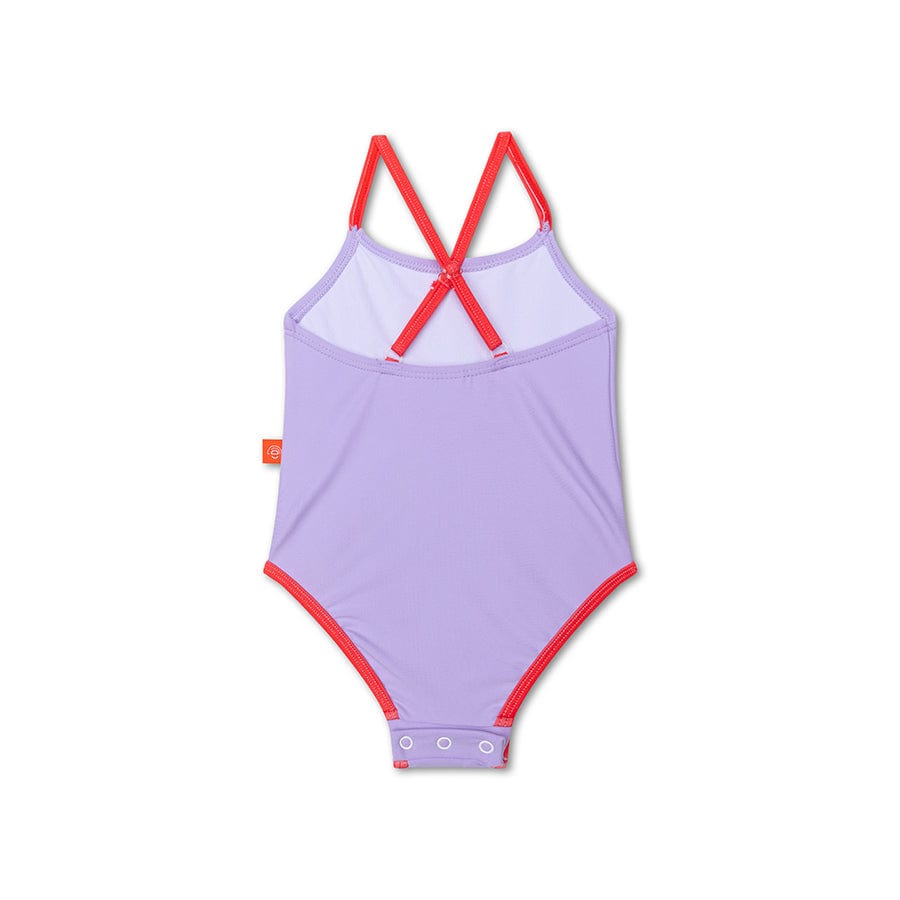 Iconic tones | paars meisjes uv badpak
