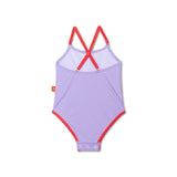 Iconic tones | paars meisjes uv badpak