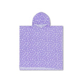 Leopard | lila strandponcho 65 x 65 cm