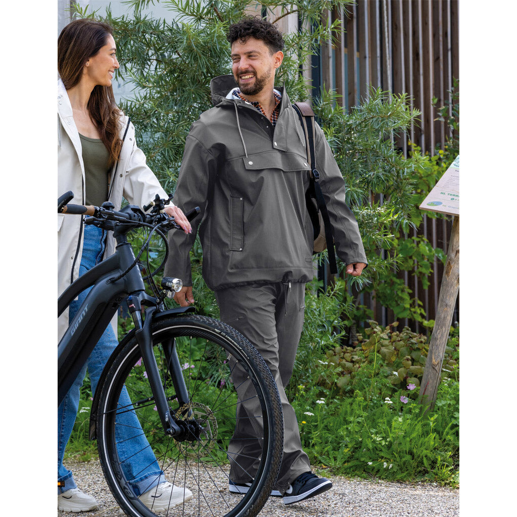 Mirage regenjas rainfall closed jacket - maat s - gemaakt van polyester soft touch - earl grey