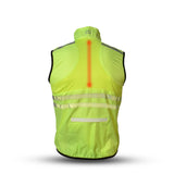 Outwet Windbreaker mesh vest usb led neongeel maat XS