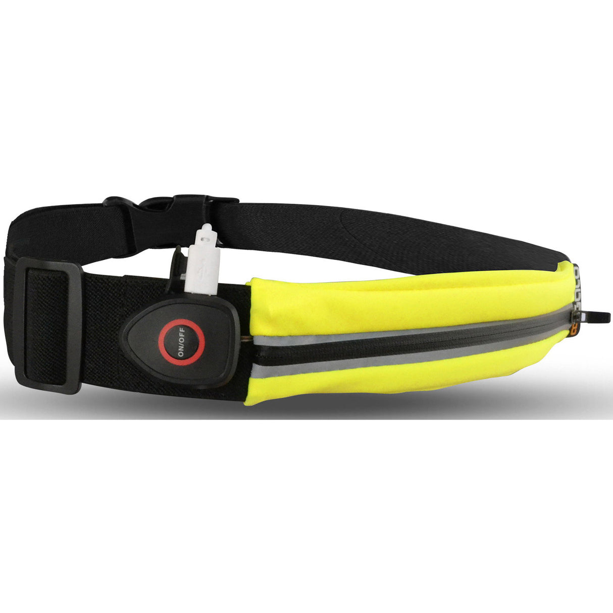 Outwet sport usb led belt waterproof neon yellow onesize