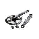 crankstel 36t 152 zwart