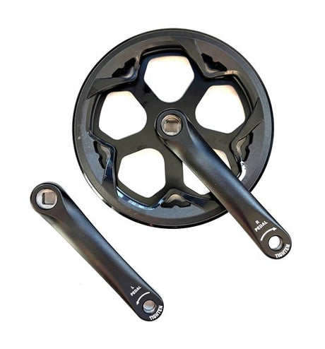 Fat crankstel 48t 150mm + kettingrand dubbel o.a. v8 v20 bike