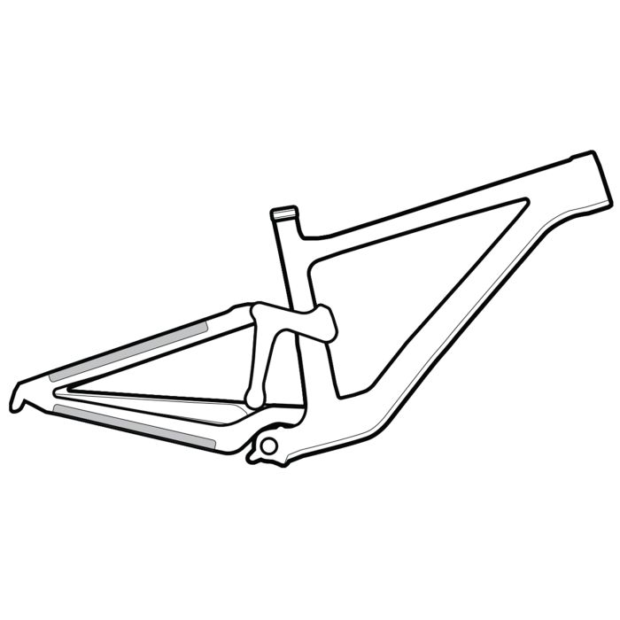 Lizard skins clear protective frame wrap - small