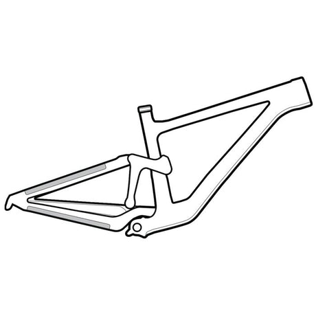 Lizard skins clear protective frame wrap - small