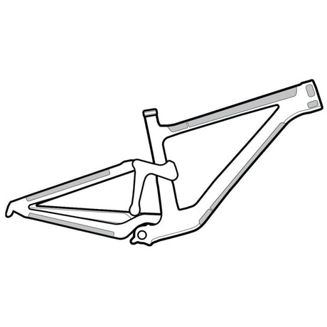 Lizard skins clear protective frame wrap - frame kit